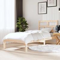Bedframe massief hout 75x190 cm - thumbnail