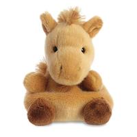 Aurora knuffel Palm Pals paard junior 13 cm pluche bruin - thumbnail