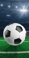Voetbal handdoek 70 x 140 cm - thumbnail