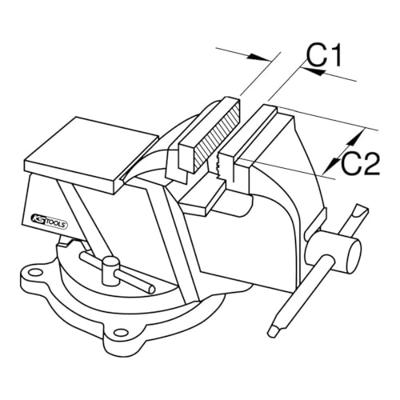 KS Tools 963.5005 Bankschroef 9635005