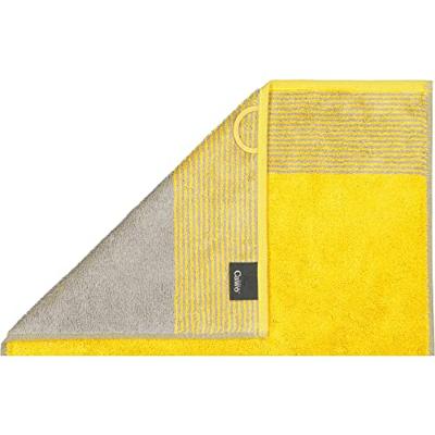 Cawö Cawo Two-Tone Handdoek Curry 50x100