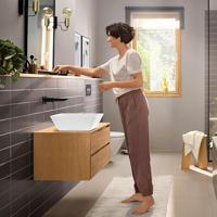 Hansgrohe Wastafelmengkraan Inbouw Rebris E Eengreeps Wandmontage Met Uitloop 20 cm Mat Zwart - thumbnail