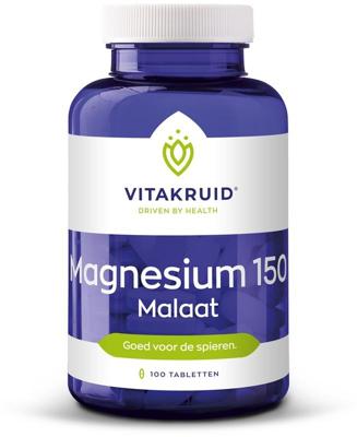 Vitakruid Magnesium 150 Malaat met Vitamine B6 (P-5-P) 90