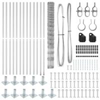 Weidehekwerk Zilver 25 x 1.5 m Gegalvaniseerd staal - thumbnail