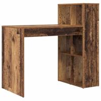 Bureau met plank Oud hout 108 x 55 x 103.5 cm Bewerkt hout - thumbnail