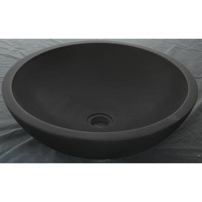 Waskom Imso Lavabo Tondo Basalto Nero 45x15cm