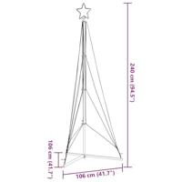Kerstboomverlichting 483 blauwe LED's 240 cm - thumbnail