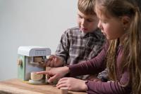 Dantoy Houten koffiemachine xl 13-delig in doos - thumbnail