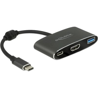 DeLOCK USB-C male > HDMI female + USB-A + USB-C PD adapter