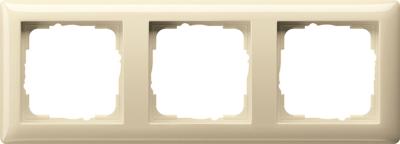 Gira standaard 55 afdekraam 3-voudig creme glanzend 021301