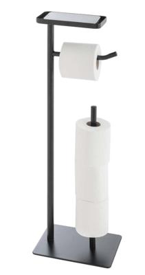 Toiletrolhouder Filano metaal zwart