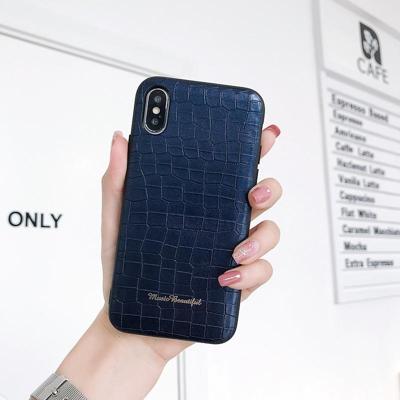 Lederen beschermhoes voor iPhone 6 & 6s (blauw) Lederen beschermhoes voor iPhone 6 & 6s (blauw)