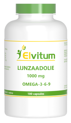 Elvitum Lijnzaadolie 1000mg Omega-3-6-9 Capsules