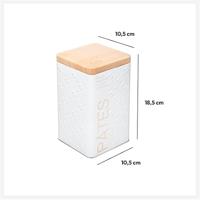 Multi-functionele Kist Nature Scandi Metaal Wit 500 gr - thumbnail