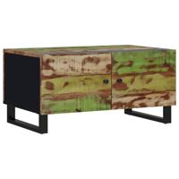 Salontafel 80x50x40 cm massief gerecycled hout en bewerkt hout - thumbnail