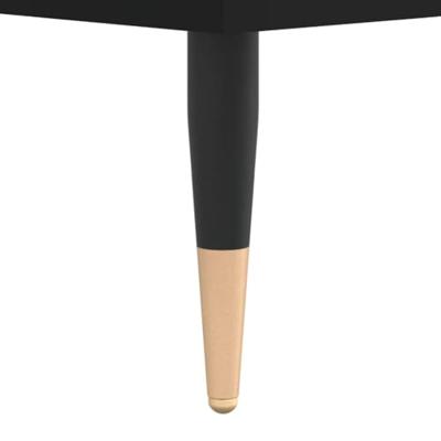 Hoge kast 57x35x90 cm bewerkt hout zwart