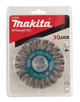 Makita Accessoires Rondborstel 115mm X-LOCK - D-73352 D-73352 Makita Accessoires Rondborstel 115mm X-LOCK - D-73352 D-73352