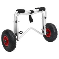 VidaXL Kajaktrolley inklapbaar 45 kg aluminium - thumbnail