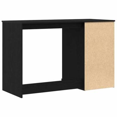 Bureau met lade Zwart Eiken 50 x 115 x 75 cm Bewerkt hout