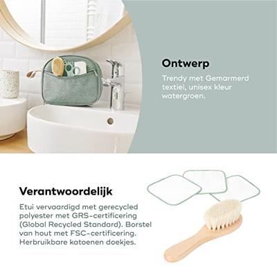 Babymoov Baby Care Kit - Geboorte - In gerecyclede stof gecertificeerde GRS -10 accessoires, matcha