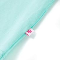 Kindershirt 128 lichtmintkleurig - thumbnail