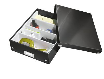 Leitz Opbergdoos Zwart (b x h x d) 28.1 x 10 x 37 cm 1 stuk(s)
