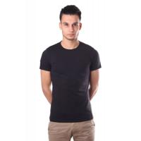 HOM Smart cotton tee Crew Neck Black. - thumbnail