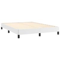 Bedframe kunstleer wit 140x190 cm - thumbnail