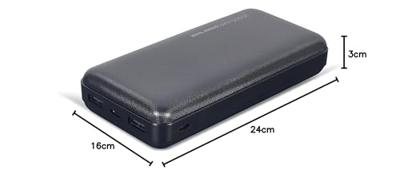 Gembird PB20-02 powerbank Lithium-Polymeer (LiPo) 20000 mAh Zwart