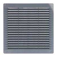 Ventilatierooster EDM 87701 Grijs 10 x 10 cm - thumbnail