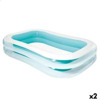 Opblaaszwembad Intex Wit/Groen 770 L 262 x 56 x 175 cm (2 Stuks) - thumbnail
