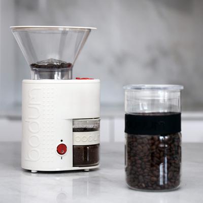 BODUM Elektrische koffiemolen Bistro (Crèmewit ) BODUM Elektrische koffiemolen Bistro (Crèmewit )