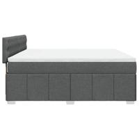 Boxspring met matras stof donkergrijs 180x200 cm - thumbnail