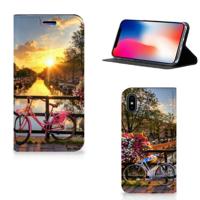 Apple iPhone X | Xs | Book Cover | Amsterdamse Grachten - thumbnail
