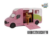 Kids Globe paardentruck die cast roze - thumbnail