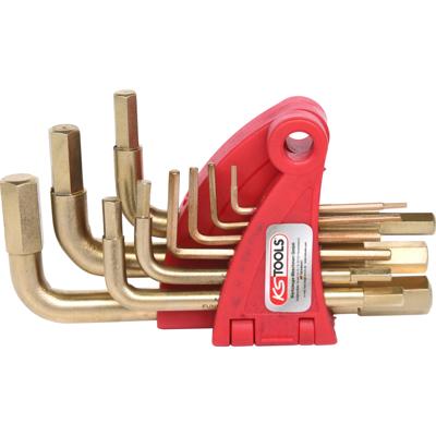 KS Tools 963.1513 Inbus Haakse schroevendraaierset 1.5 mm, 2 mm, 2.5 mm, 3 mm, 4 mm, 5 mm, 6 mm, 8 mm, 10 mm 9-delig