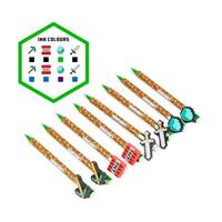 Set van 8 Uitwisbare Pennen Minecraft Gereedschap Top - thumbnail