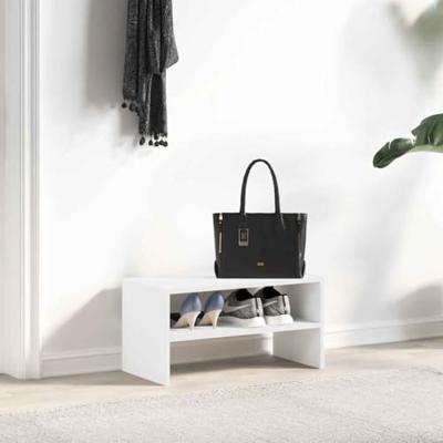 VidaXL Schoenenrek stapelbaar 60x30x30,5 cm wit