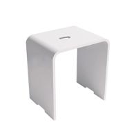 Krukje Luca Sanitair 42x23x43cm Solid Surface Met Handvat Mat Wit - thumbnail