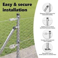 VidaXL Afrasteringspaal zilver 25 x 0,4 m (36 mm gaas) staal - thumbnail