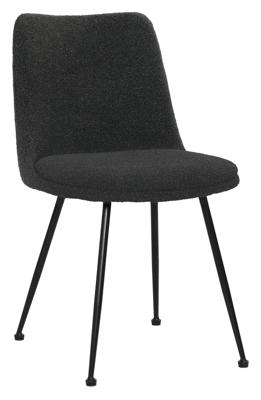 Artistiq Eetkamerstoel 'Janey' Bouclé, kleur Zwart