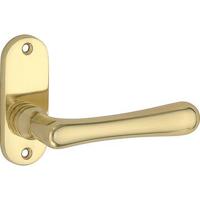 Artitec Deurkruk op rozet Linea/ovaal patent messing gelakt - thumbnail