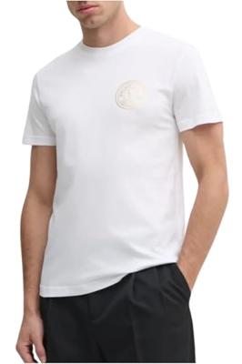 Versace Jeans Couture Small V-Emblem T-Shirt Heren Wit - Maat M - Kleur: Wit | Soccerfanshop