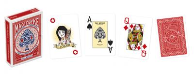 Dal Negro speelkaarten Magic Byke Jumbo karton rood 55 delig