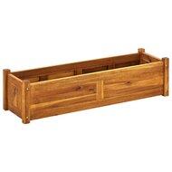 VidaXL Plantenbak verhoogd 100x30x25 cm acaciahout - thumbnail