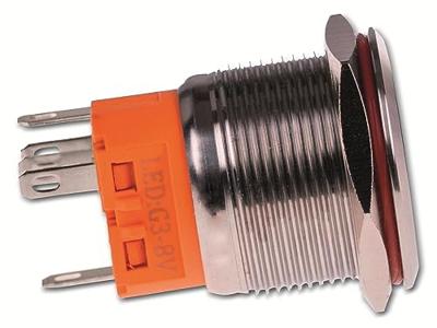 Joy-it BUTTON22A-M-RD BUTTON22A-M-RD Toetsschakelaar 250 V/AC 3 A 1x aan/uit Moment Rood (Ø x h) 25 mm x 35 mm IK10, IP67 1 stuk(s) Joy-it BUTTON22A-M-RD BUTTON22A-M-RD Toetsschakelaar 250 V/AC 3 A 1x aan/uit Moment Rood (Ø x h) 25 mm x 35 mm IK10, IP67 1 stuk(s)