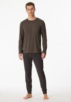 Schiesser Schiesser Pyjama Long taupe colored 180267 56/XXL - thumbnail