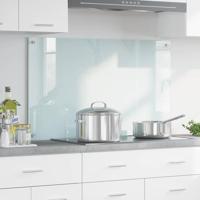 VidaXL Keuken achterwand wit 100 x 60 cm gehard glas - thumbnail