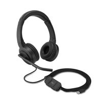 Kensington Over Ear headset Kabel Zwart Noise Cancelling Headset Computer - thumbnail