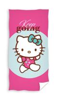 Hello Kitty handdoek keep going 70 x 140 cm - thumbnail